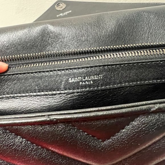 SOLD ON MERC YSL Yves Saint Laurent Large Matelasse Chevron College Bag - Picture 6 of 13